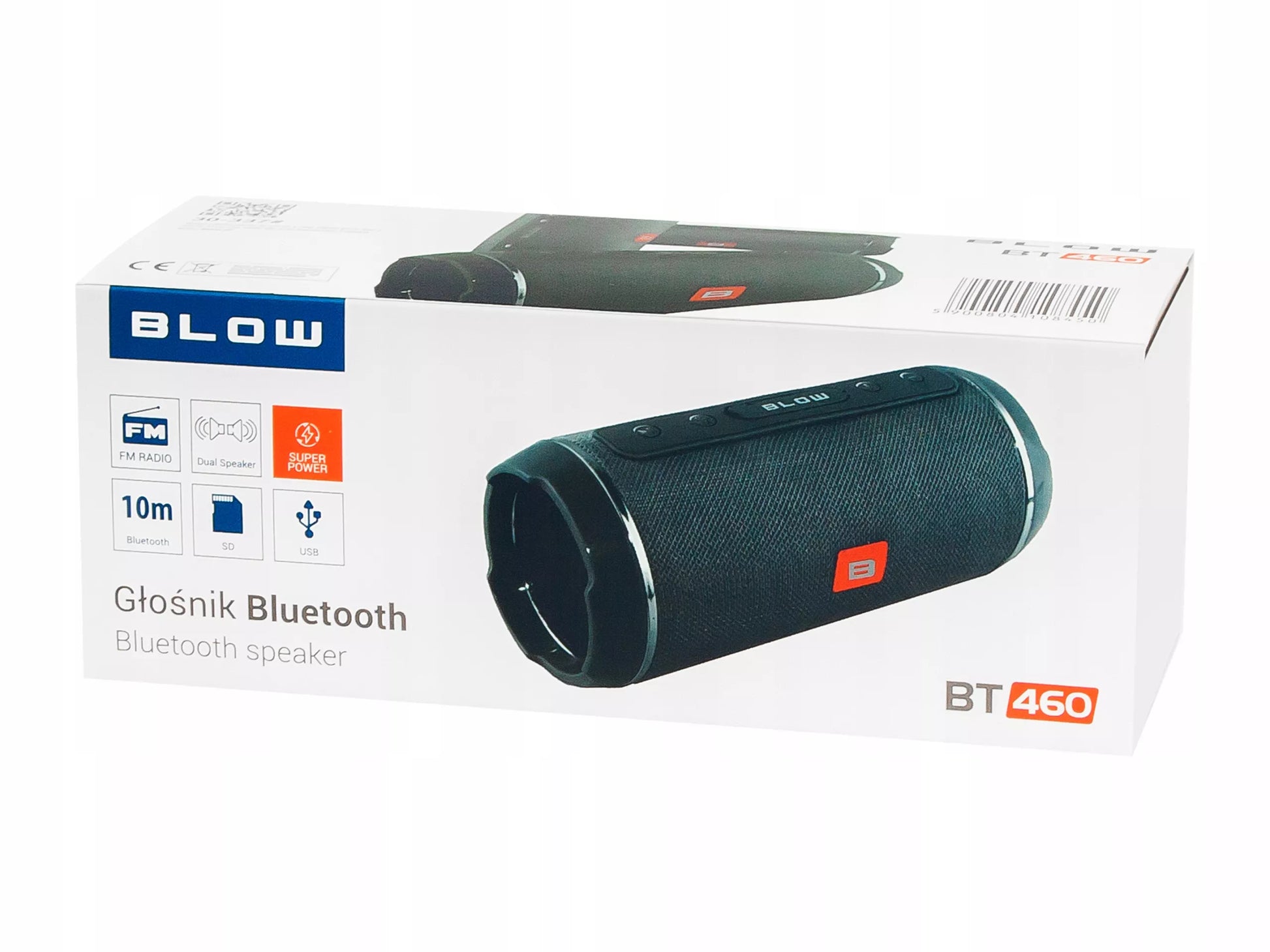 Nešiojamas Belaidis Bluetooth Garsiakalbis USB SD AUX FM Radijas Bokso Tipo Kolonėlė