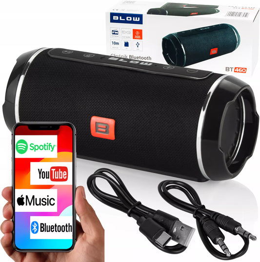 Nešiojamas Belaidis Bluetooth Garsiakalbis USB SD AUX FM Radijas Bokso Tipo Kolonėlė