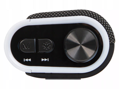 AUDIO BLUETOOTH LED RGB 2x 7W JUODAS KOMPIUTERINIS ŽAIDIMŲ GARSO GARSIAKALBIS
