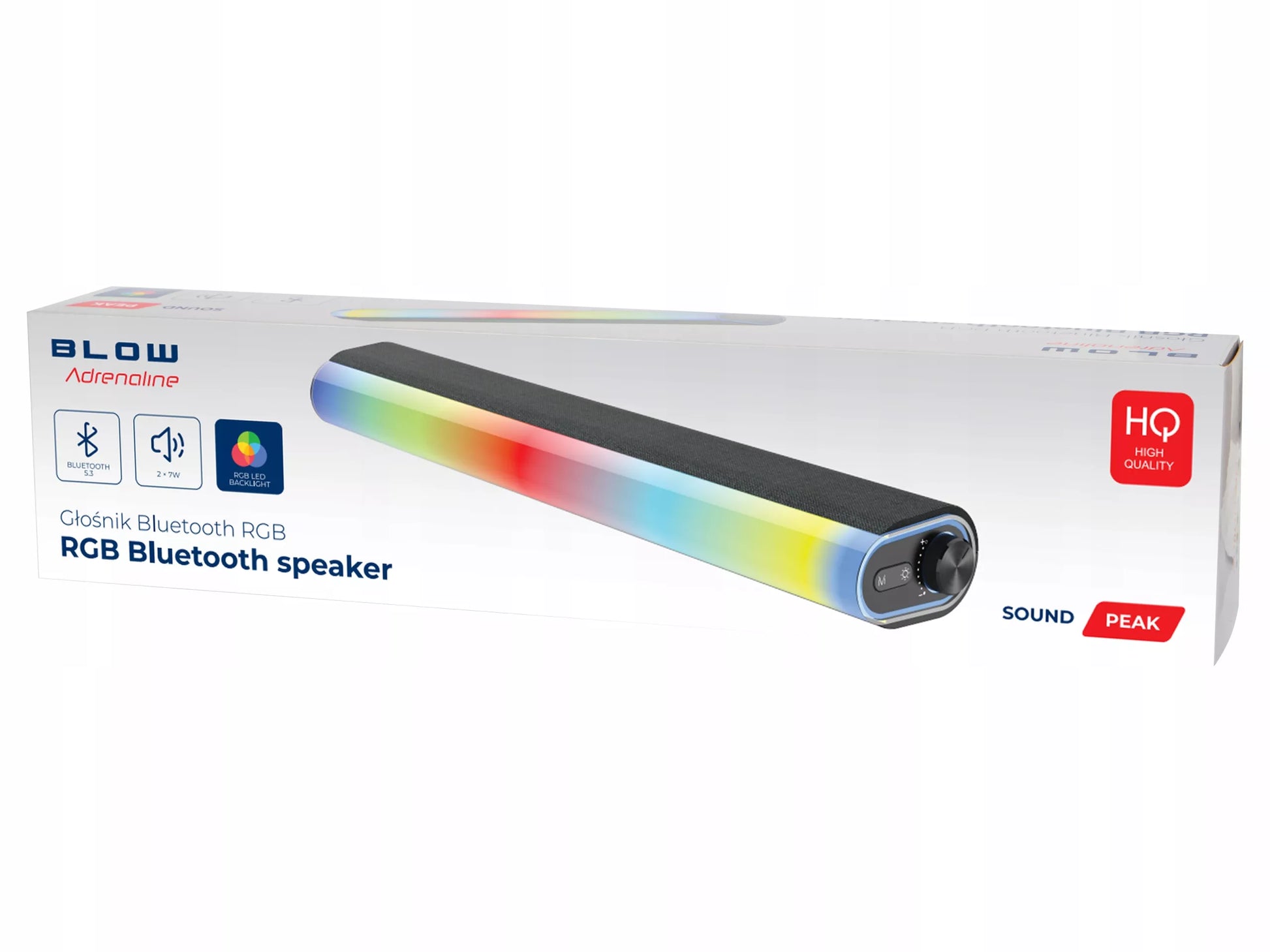 AUDIO BLUETOOTH LED RGB 2x 7W JUODAS KOMPIUTERINIS ŽAIDIMŲ GARSO GARSIAKALBIS
