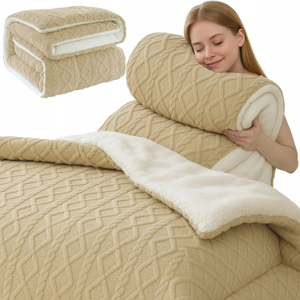 STORAS DVIPUSIS MEŠKINIS PLAIDAS 4,7 KG 180X220. ŠILTAS ŽIEMINIS PURUS ANKLODė