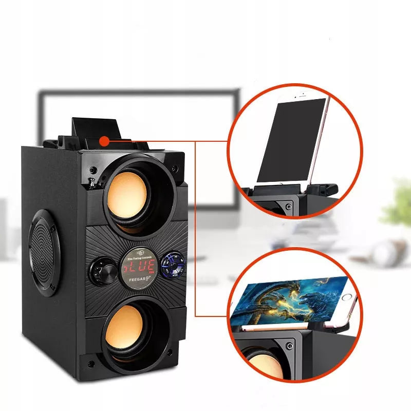 Nešiojamas Bluetooth garsiakalbis Feegar Dance 4000mAh Radijas USB SD AUX 3,5 mm lizdas