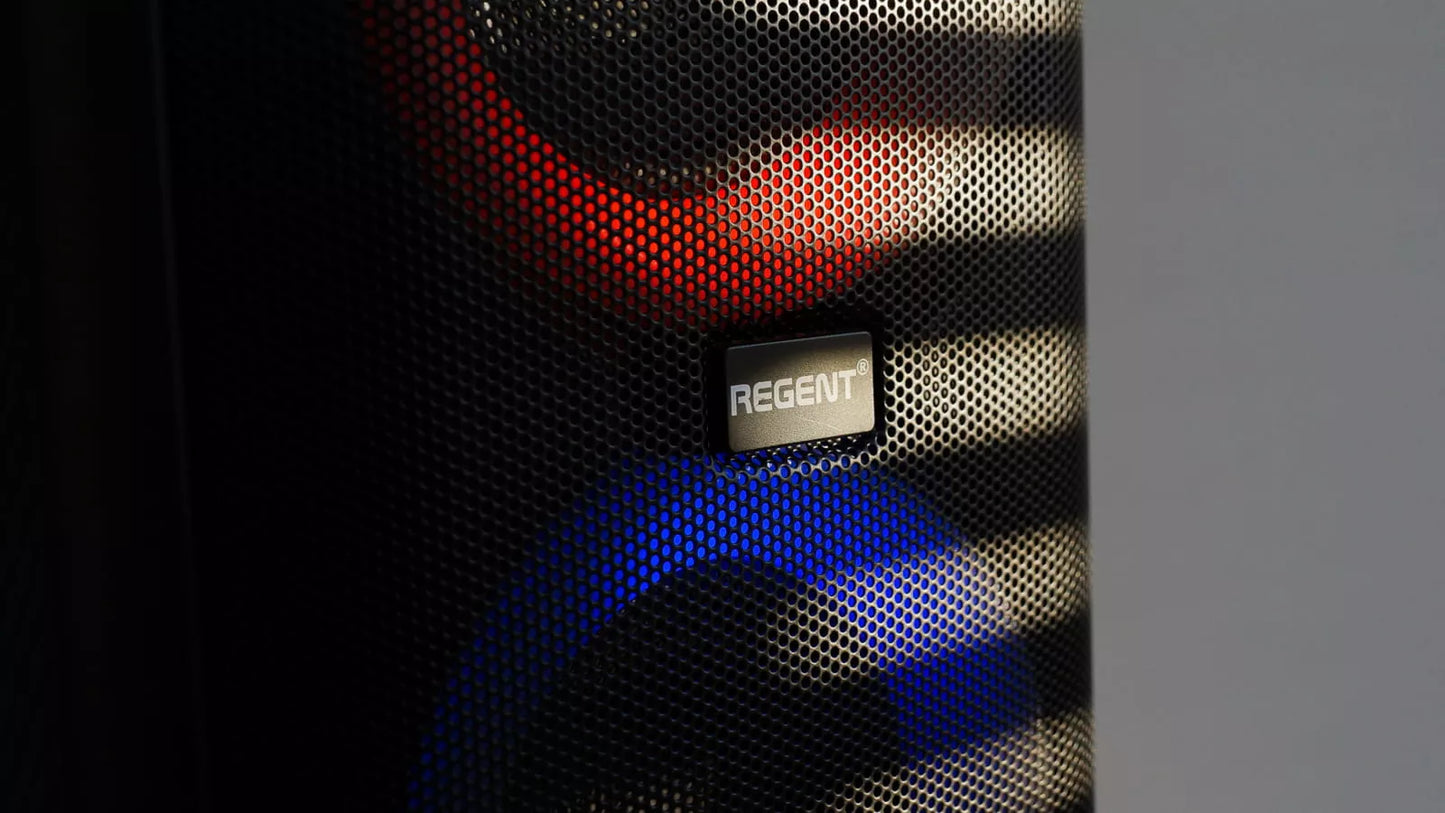 Nešiojamas Karaoke Partybox garsiakalbis  60W FM BT USB AUX