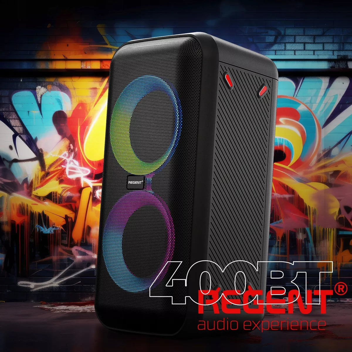 Nešiojamas Karaoke Partybox garsiakalbis  60W FM BT USB AUX