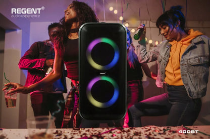 Nešiojamas Karaoke Partybox garsiakalbis  60W FM BT USB AUX