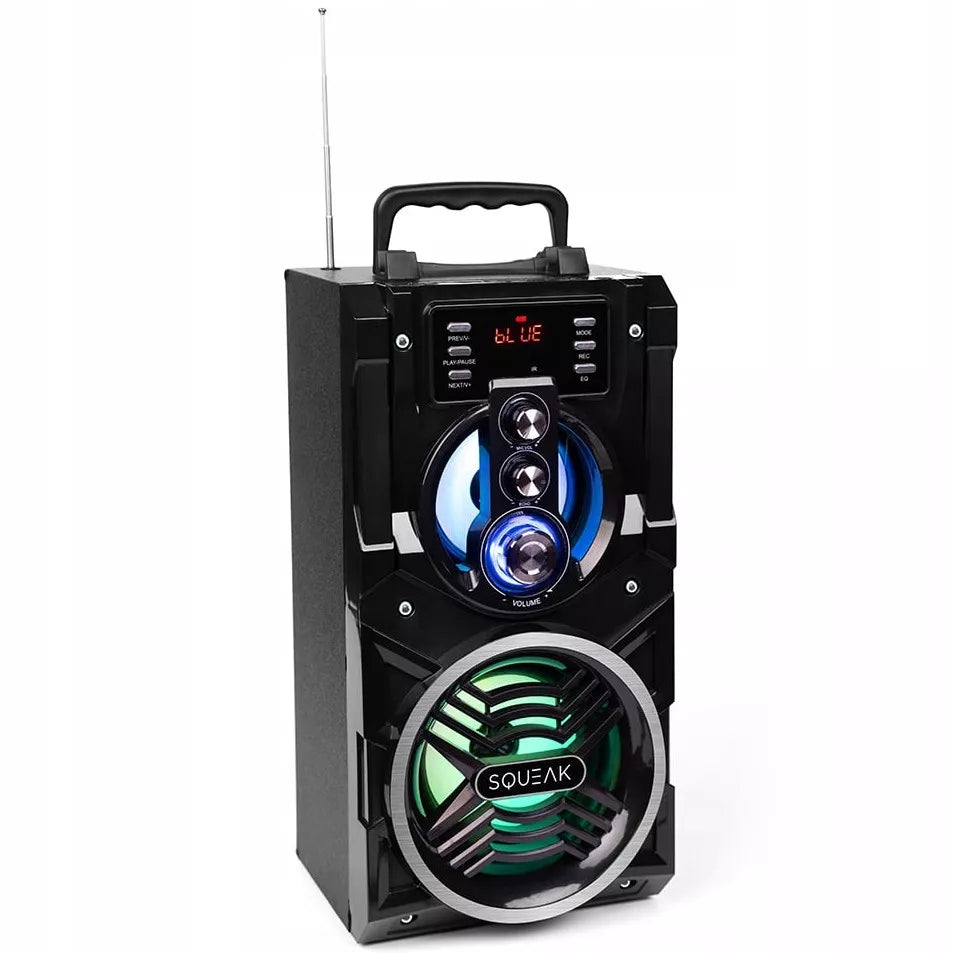 Nešiojamas „Bluetooth“ garsiakalbis „boombox“ Squeak BeatBoxer juodas 20 W