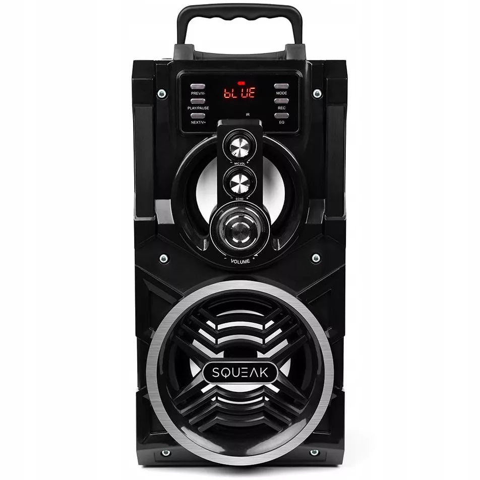 Nešiojamas „Bluetooth“ garsiakalbis „boombox“ Squeak BeatBoxer juodas 20 W