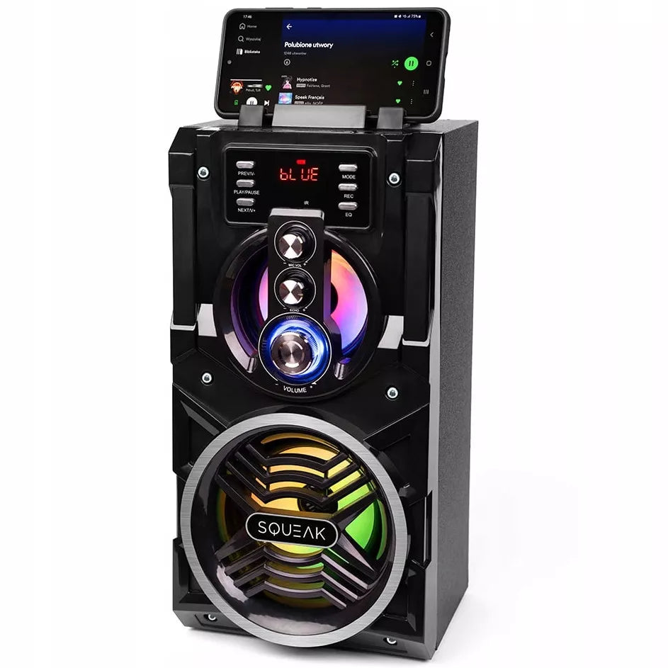 Nešiojamas „Bluetooth“ garsiakalbis „boombox“ Squeak BeatBoxer juodas 20 W