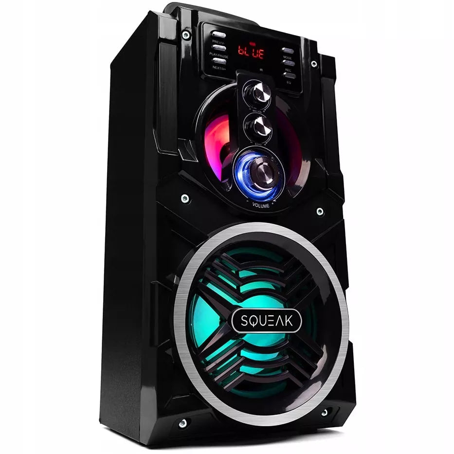Nešiojamas „Bluetooth“ garsiakalbis „boombox“ Squeak BeatBoxer juodas 20 W