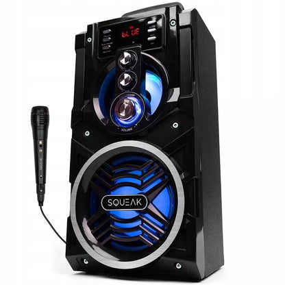 Nešiojamas „Bluetooth“ garsiakalbis „boombox“ Squeak BeatBoxer juodas 20 W
