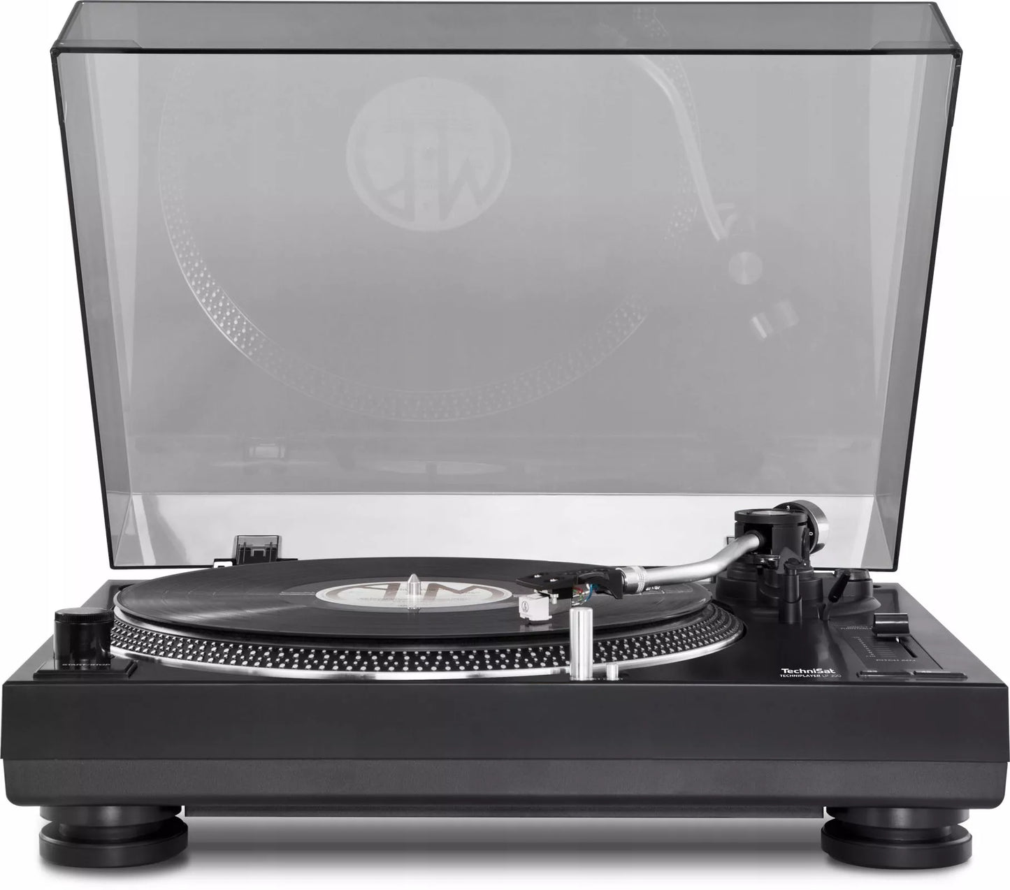 „TechniSat TechniPlayer LP 300“ patefonas su tiesiogine pavara, USB, PHONO/LINE išvestimis, 33/45 aps./min.