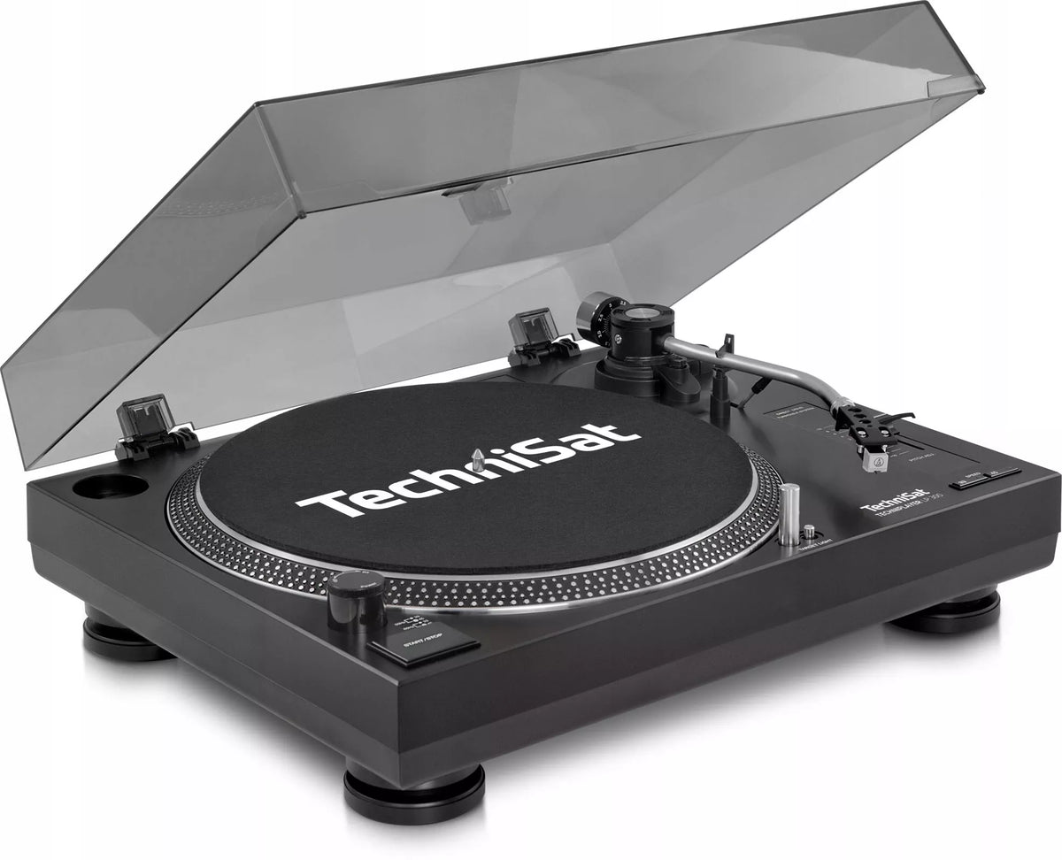 „TechniSat TechniPlayer LP 300“ patefonas su tiesiogine pavara, USB, PHONO/LINE išvestimis, 33/45 aps./min.