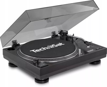 „TechniSat TechniPlayer LP 300“ patefonas su tiesiogine pavara, USB, PHONO/LINE išvestimis, 33/45 aps./min.