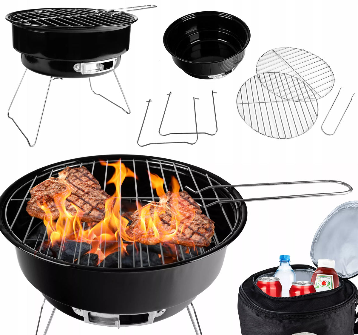 Šašlykinė Easy BBQ GQ2 – lengva su kelioniniu krepšiu