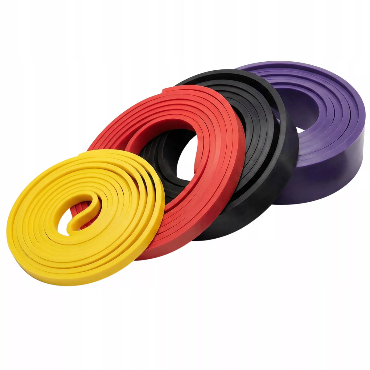 4 Power Bands tempimo gumos su rankenomis – treniruotėms, 2–39 kg