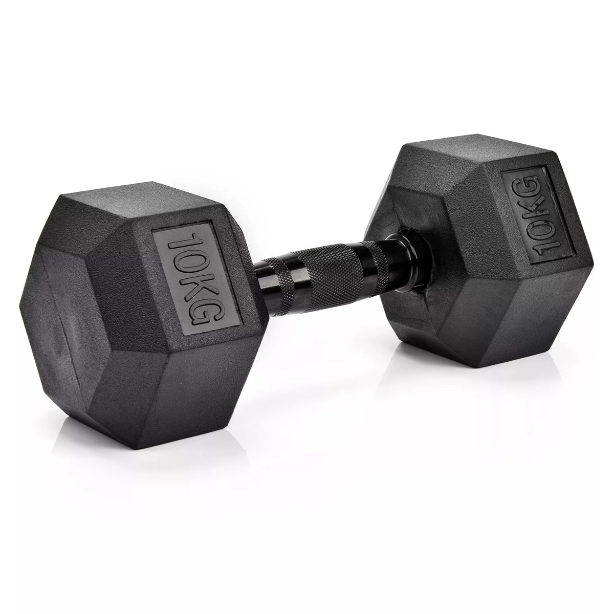 1x10 kg šešiakampis hantelis / svarmuo