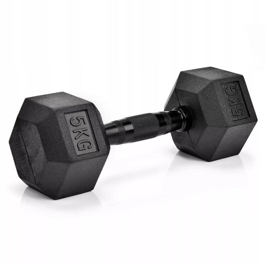 Heksagoninis hantelis - 5 kg