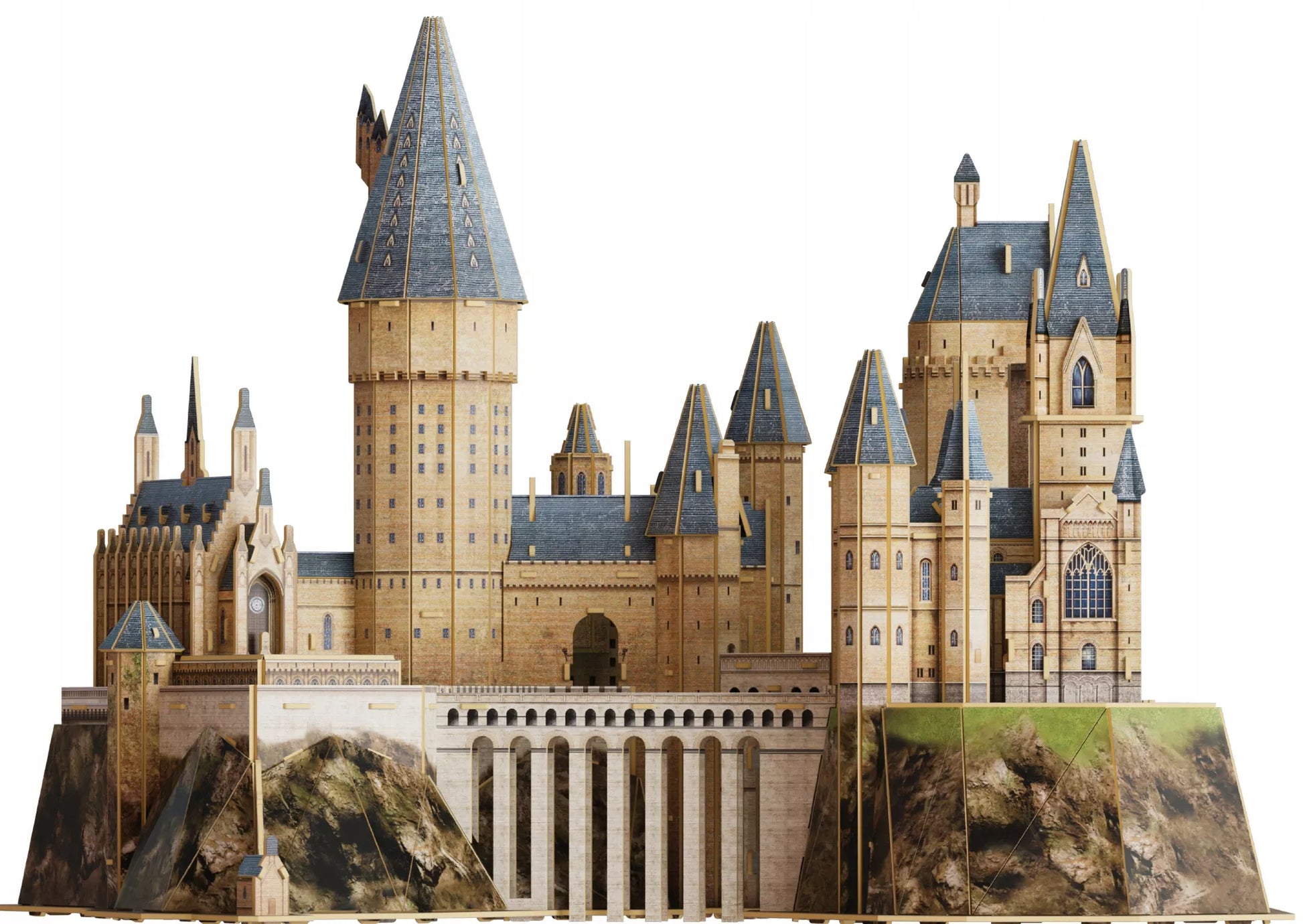 Hario Poterio Hogvartso pilis – 3D didinis modelis, 4D konstrukcija (48 cm)