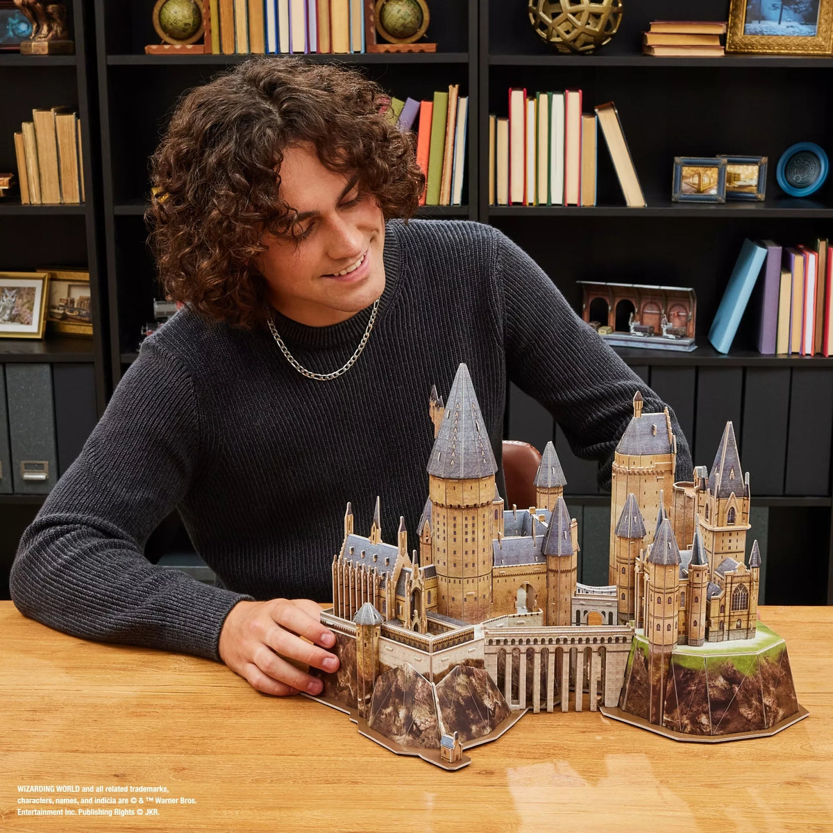 Hario Poterio Hogvartso pilis – 3D didinis modelis, 4D konstrukcija (48 cm)