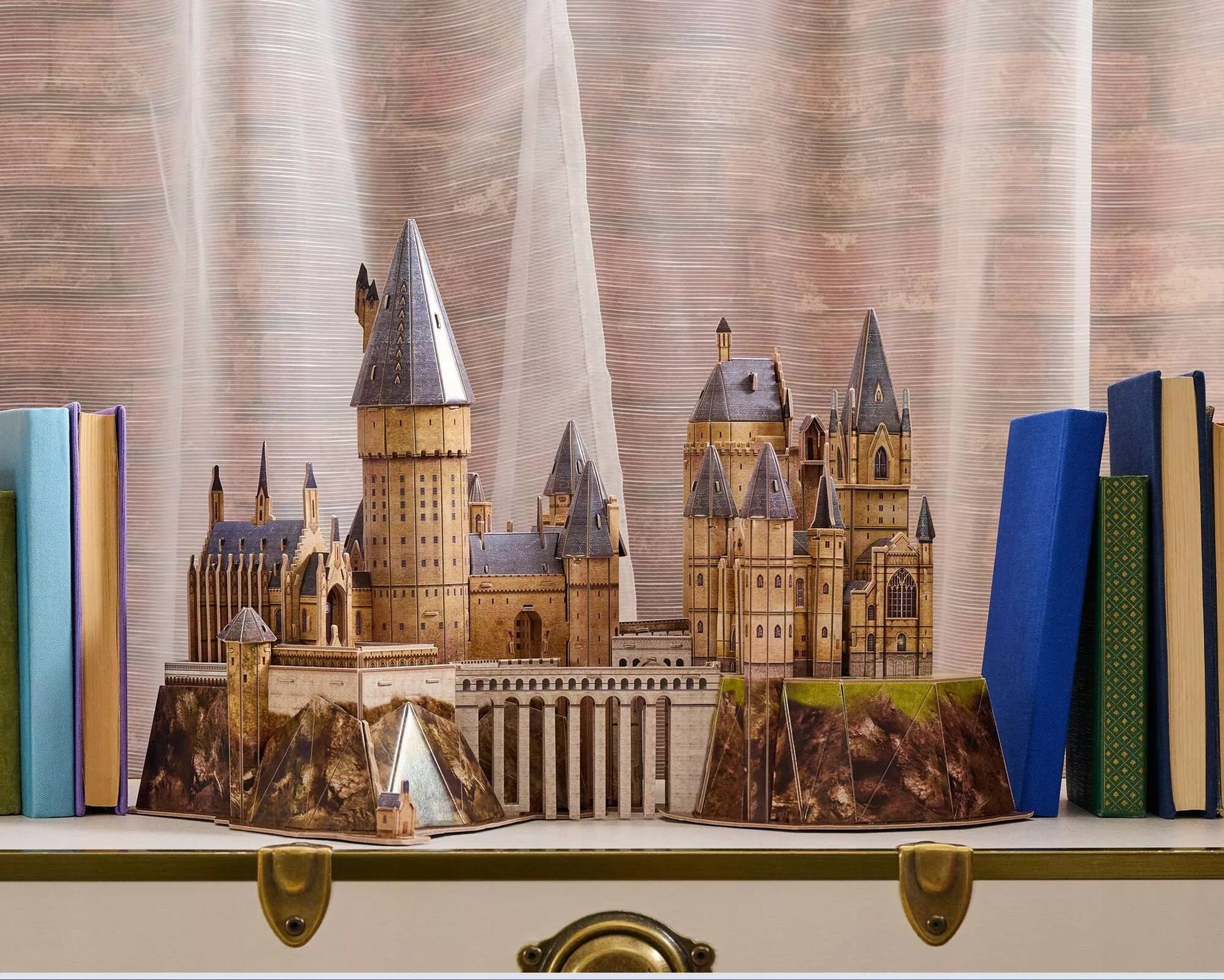 Hario Poterio Hogvartso pilis – 3D didinis modelis, 4D konstrukcija (48 cm)