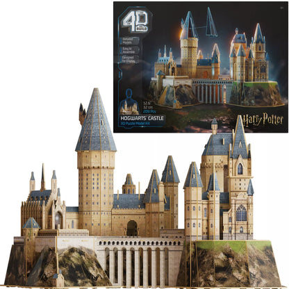 Hario Poterio Hogvartso pilis – 3D didinis modelis, 4D konstrukcija (48 cm)