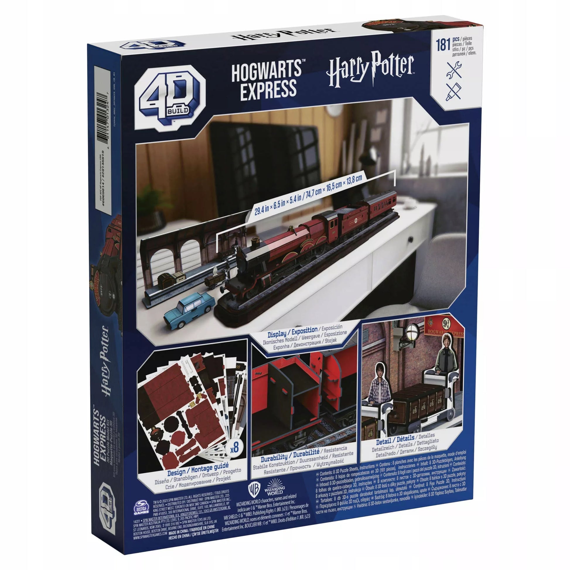 Hario Poterio „Hogwartso ekspresas“ 3D dėlionės modelis surinkimui (4D Build)