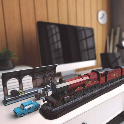Hario Poterio „Hogwartso ekspresas“ 3D dėlionės modelis surinkimui (4D Build)