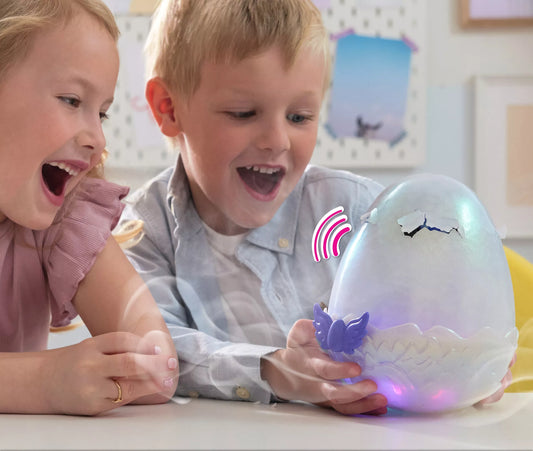 HATCHIMALS GYVAS ŽAISLAS KIAUŠINIS INTERAKTYVUS SLIBINAS STAIGMENA DRAGGLE