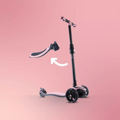 Flash 3in1 balansinis triratis riedis LED, reguliuojamas, 50 kg, vaikams