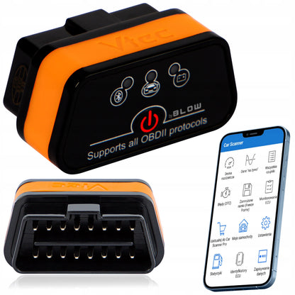 Diagnostikos sąsaja OBD2 Bluetooth Android iOS Windows lenkiškas testeris