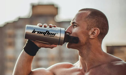 IRONFLEX plieninis šakeris, 750 ml – sandarus, skirtas maisto papildams ir sporto salėje naudojimui