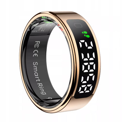 Išmanusis žiedas „Smart Ring“ su LED ekranu, rožinis auksas (R12 / 28)