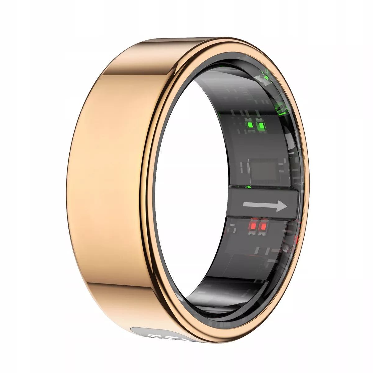 Išmanusis žiedas „Smart Ring“ su LED ekranu, rožinis auksas (R12 / 28)