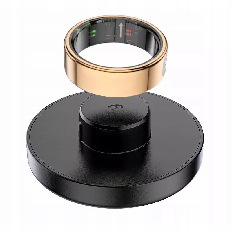 Išmanusis žiedas „Smart Ring“ su LED ekranu, rožinis auksas (R12 / 28)
