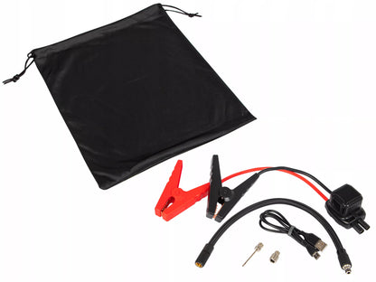 Galingas Jump Starter 9000 mAh – kompresorius, siurblys, tintuvas, stiprintuvas ir Powerbank