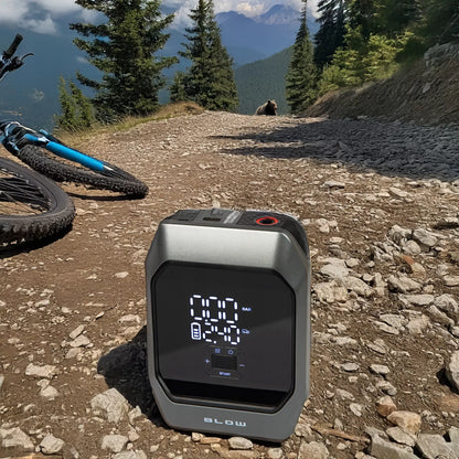 Galingas Jump Starter 9000 mAh – kompresorius, siurblys, tintuvas, stiprintuvas ir Powerbank