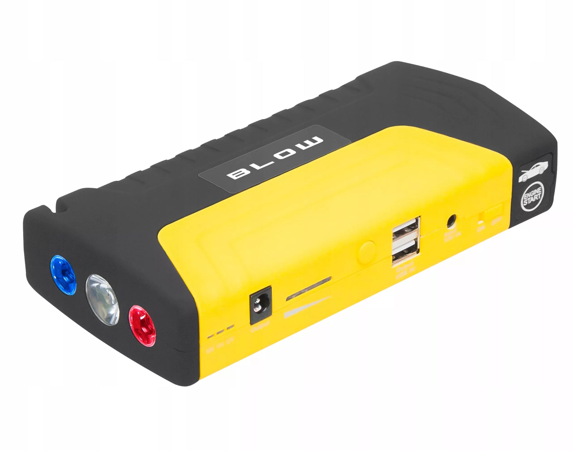 Jump Starter 12 800 mAh – Powerbank su žibintuvėliu, plaktuku ir kabeliais