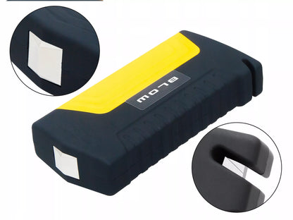 Jump Starter 12 800 mAh – Powerbank su žibintuvėliu, plaktuku ir kabeliais