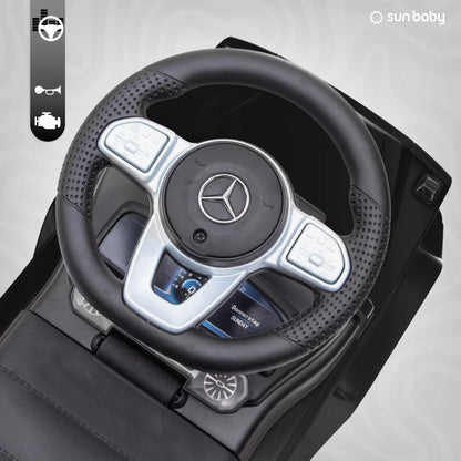 Stumiamas vaikščiukas vaikams – Mercedes Benz G stumdukas su daiktadėže ir garsu