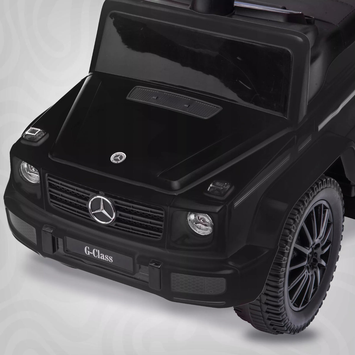 Stumiamas vaikščiukas vaikams – Mercedes Benz G stumdukas su daiktadėže ir garsu