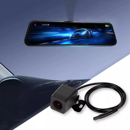 AUTOMOBILIO KAMERA FULL HD VAIRODAUJu REGISTRATORIS VEIDRODĖLIS 10" GALINĖ IR PRIEKINĖ