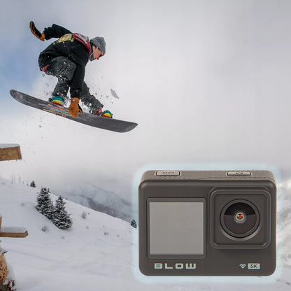 Sporto veiksmo kamera Go Pro4U – 4K, WiFi, USB, UHD, mikrofonas, nuotolinis pultas, laikikliai ir priedai