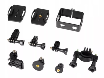Sporto veiksmo kamera Go Pro4U – 4K, WiFi, USB, UHD, mikrofonas, nuotolinis pultas, laikikliai ir priedai