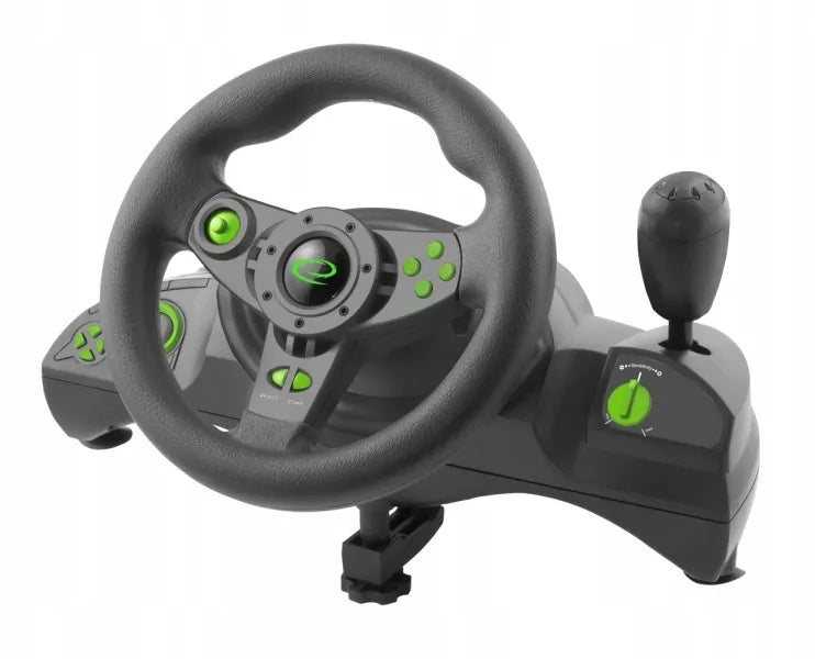 PC žaidimų vairas su pedalais ir pavaromis , vibracija