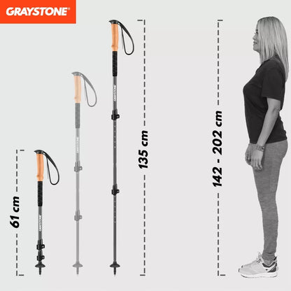 TREKKINIMO LAZELĖS NORDIC WALKING GRAYSTONE G5