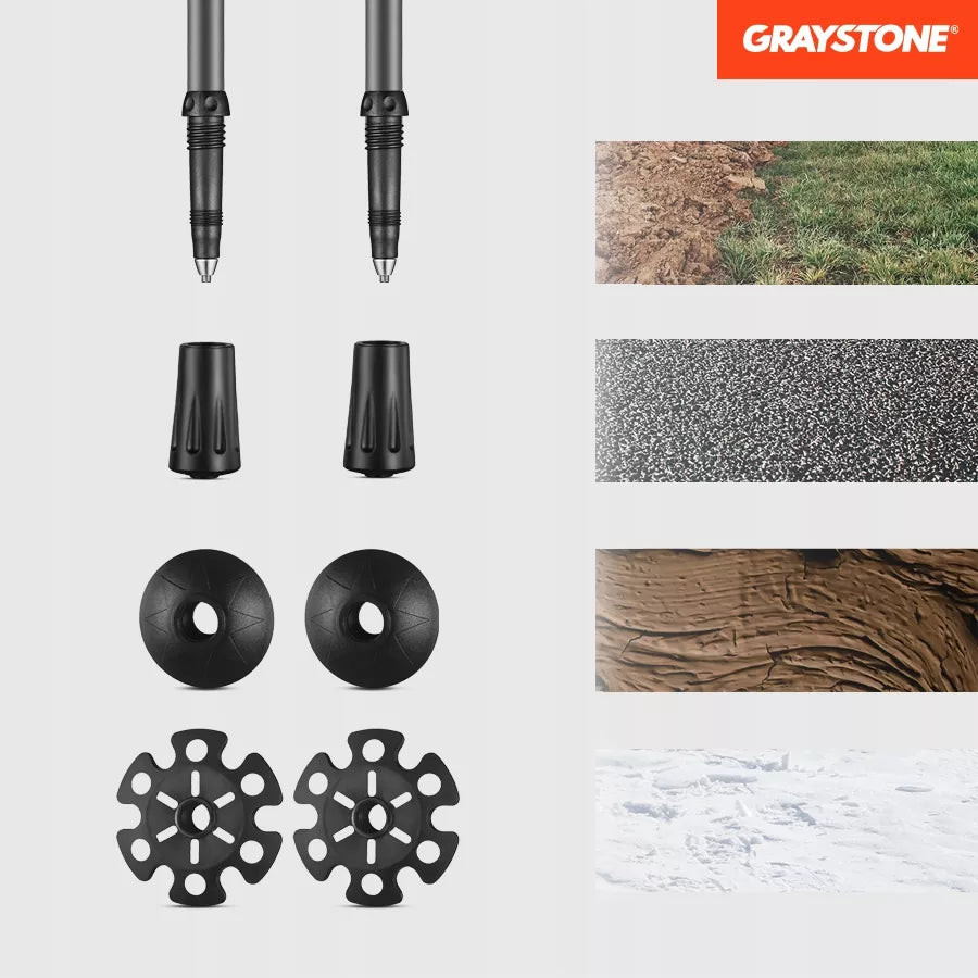 TREKKINIMO LAZELĖS NORDIC WALKING GRAYSTONE G5