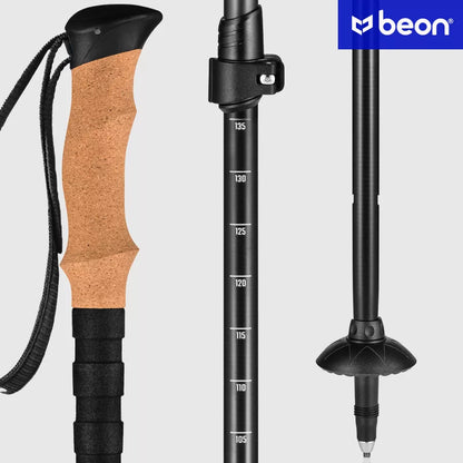 TREKKINGO LAZDELĖS NORDIC WALKING LAZDELĖS ANGliespluoštas ANGliespluošto pluoštas BEON CARBON