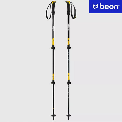 SUDĖTINĖS TREKKINGO LAZDOS, SKIRTOS VAŽINĖJIMUI SU NORDIC WALKING TECHNIKA, ALIUMININĖS, TELESOPINĖS