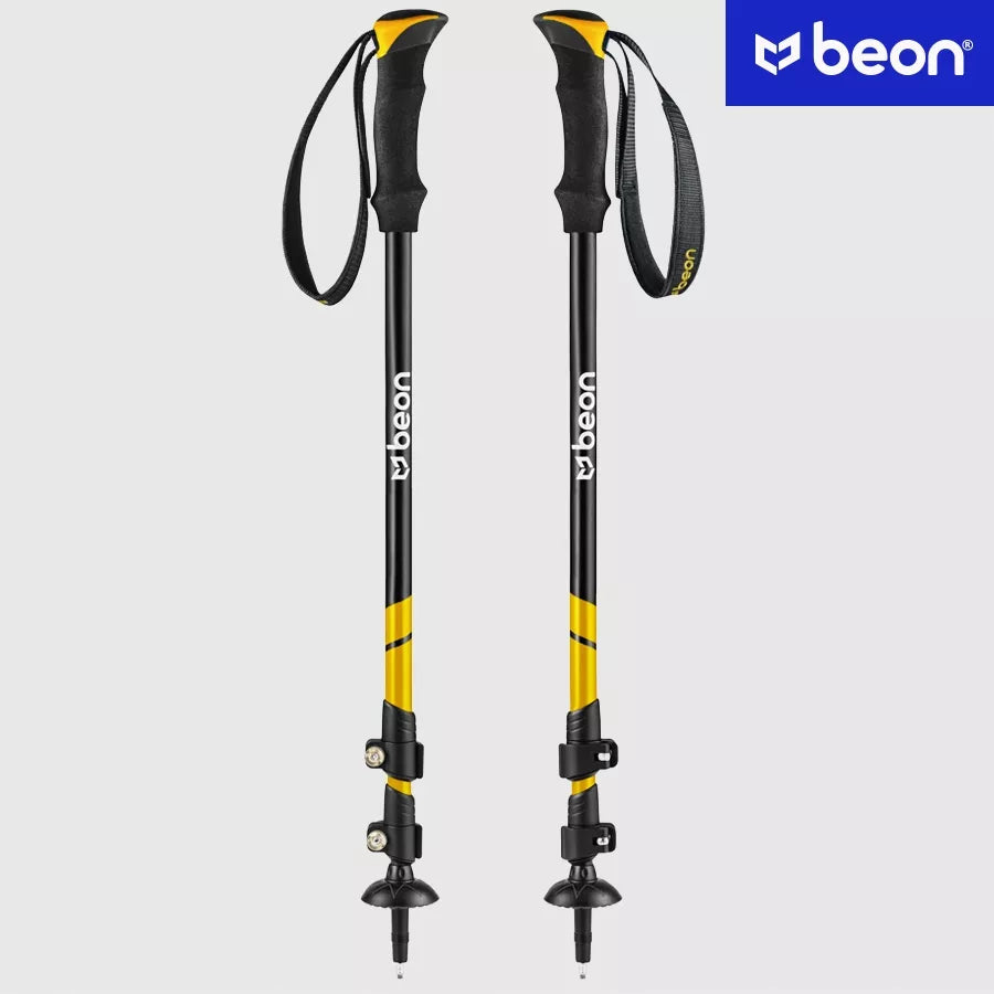 SUDĖTINĖS TREKKINGO LAZDOS, SKIRTOS VAŽINĖJIMUI SU NORDIC WALKING TECHNIKA, ALIUMININĖS, TELESOPINĖS