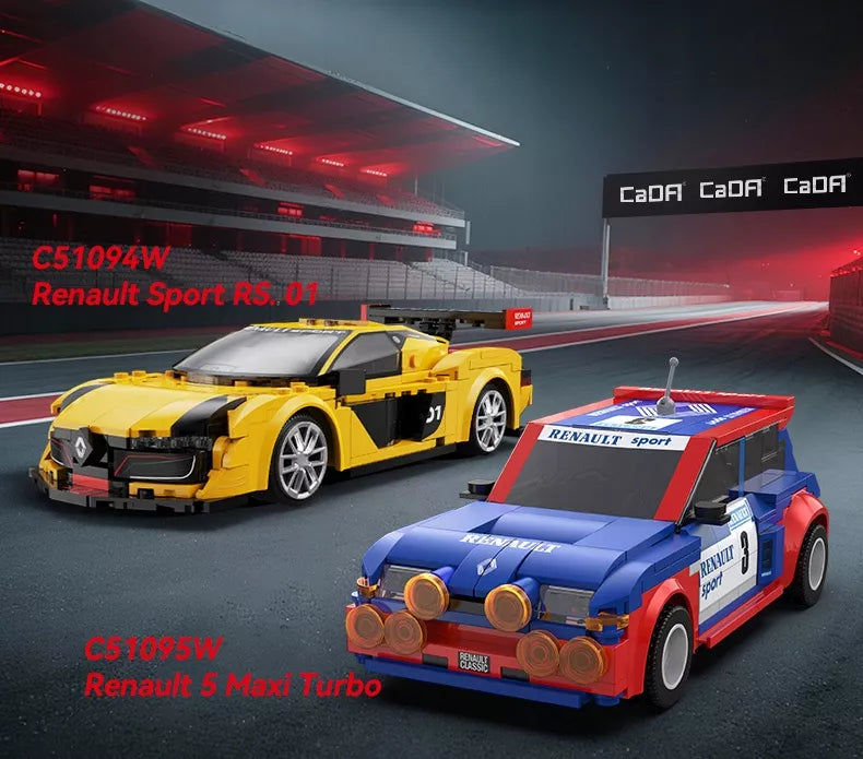 CaDA Renault RC sportinis automobilis, 1:20, 294 detalės